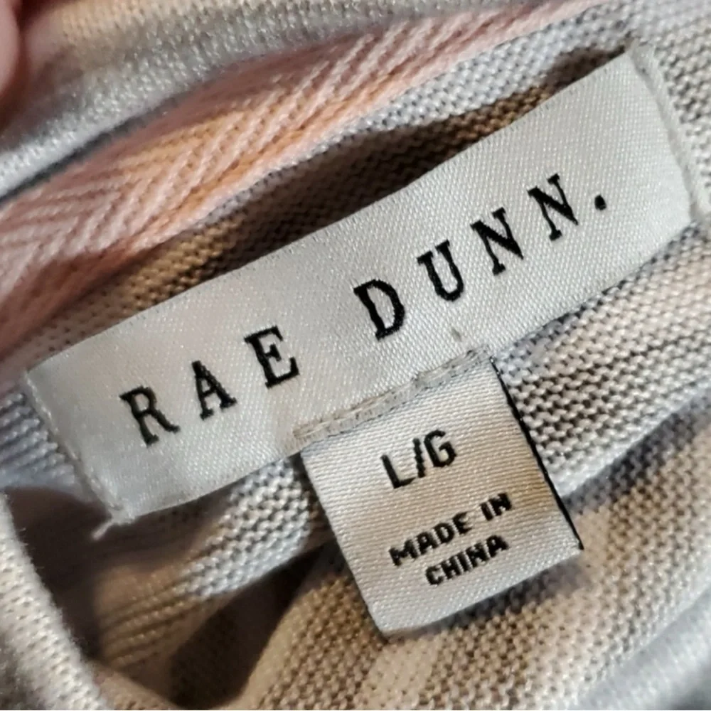 RAE DUNN “Cozy” 2PC Pajama Set in Gray/White Size Large — SUPER DUPER SOFT!!!